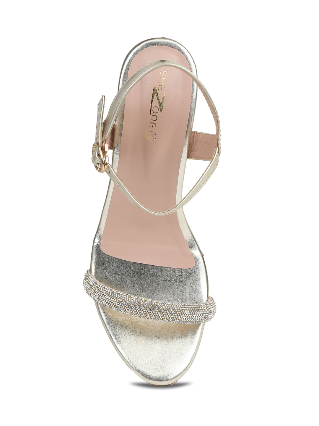 Shezone Golden Women Heels