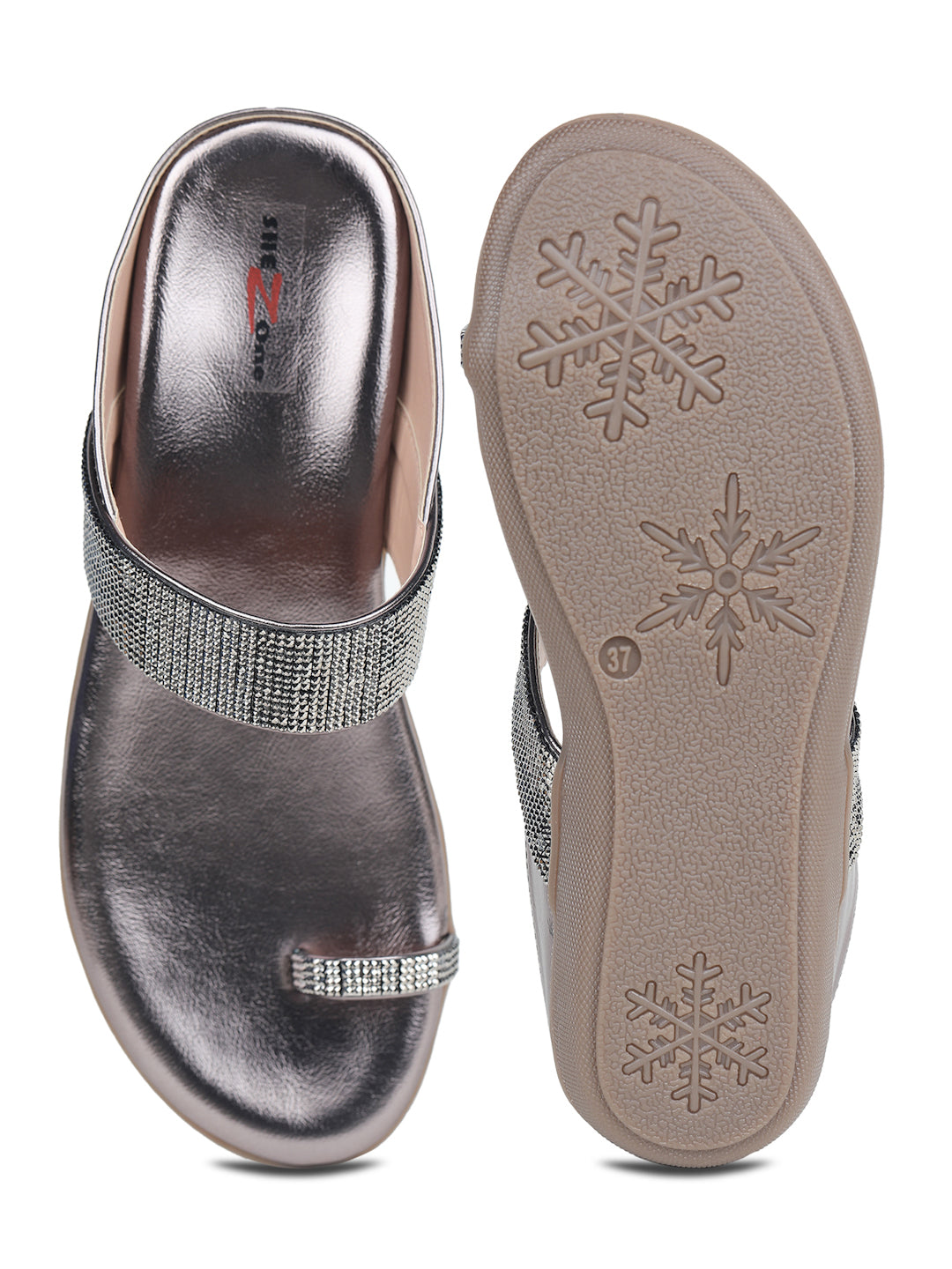 Shezone Grey Women Flats