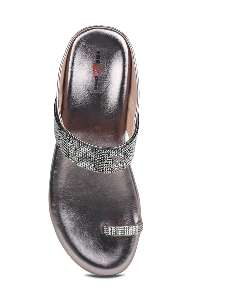 Shezone Grey Women Flats