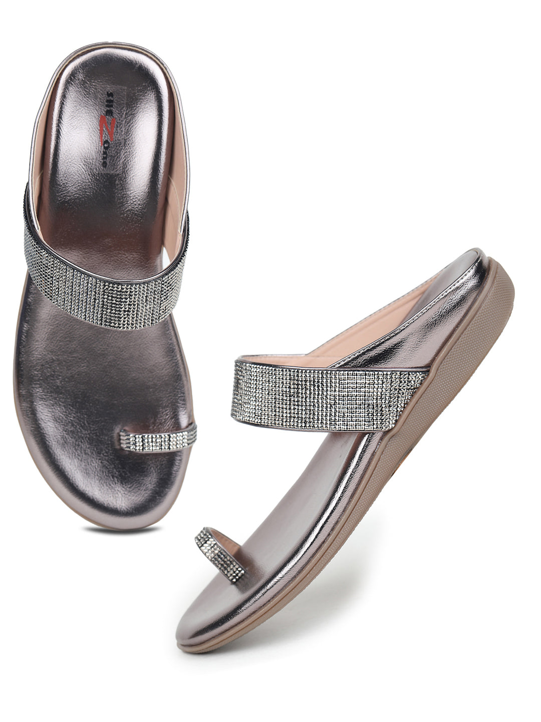Shezone Grey Women Flats