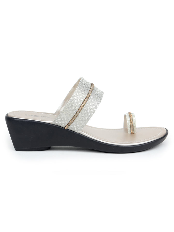 Shezone Golden Women Heels