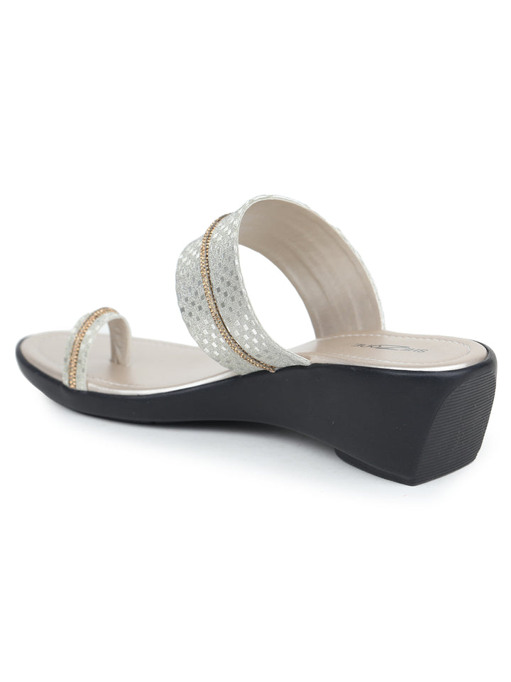 Shezone Golden Women Heels
