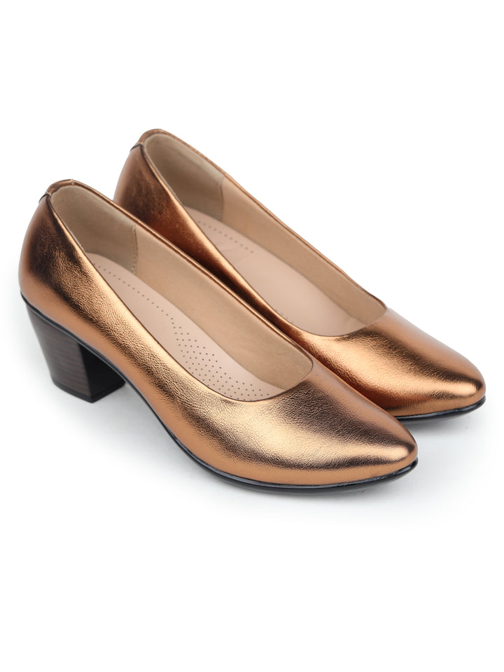 Shezone Copper Women Heels