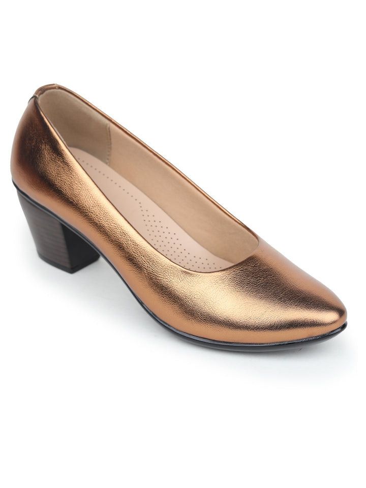 Shezone Copper Women Heels