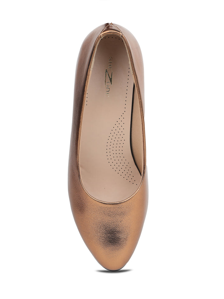 Shezone Copper Women Heels