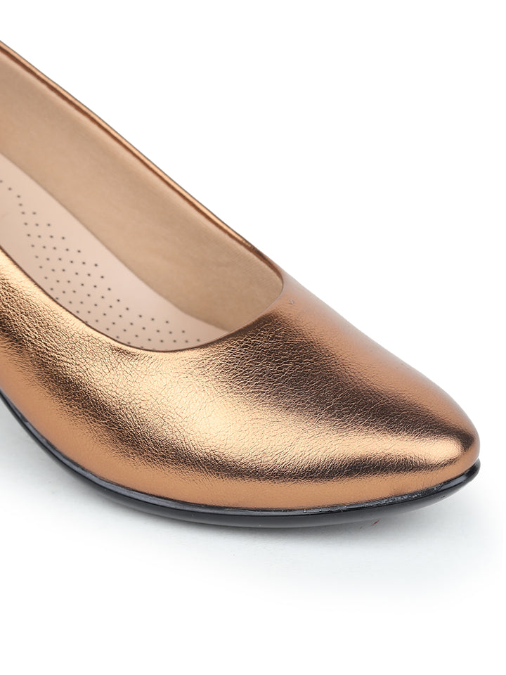 Shezone Copper Women Heels