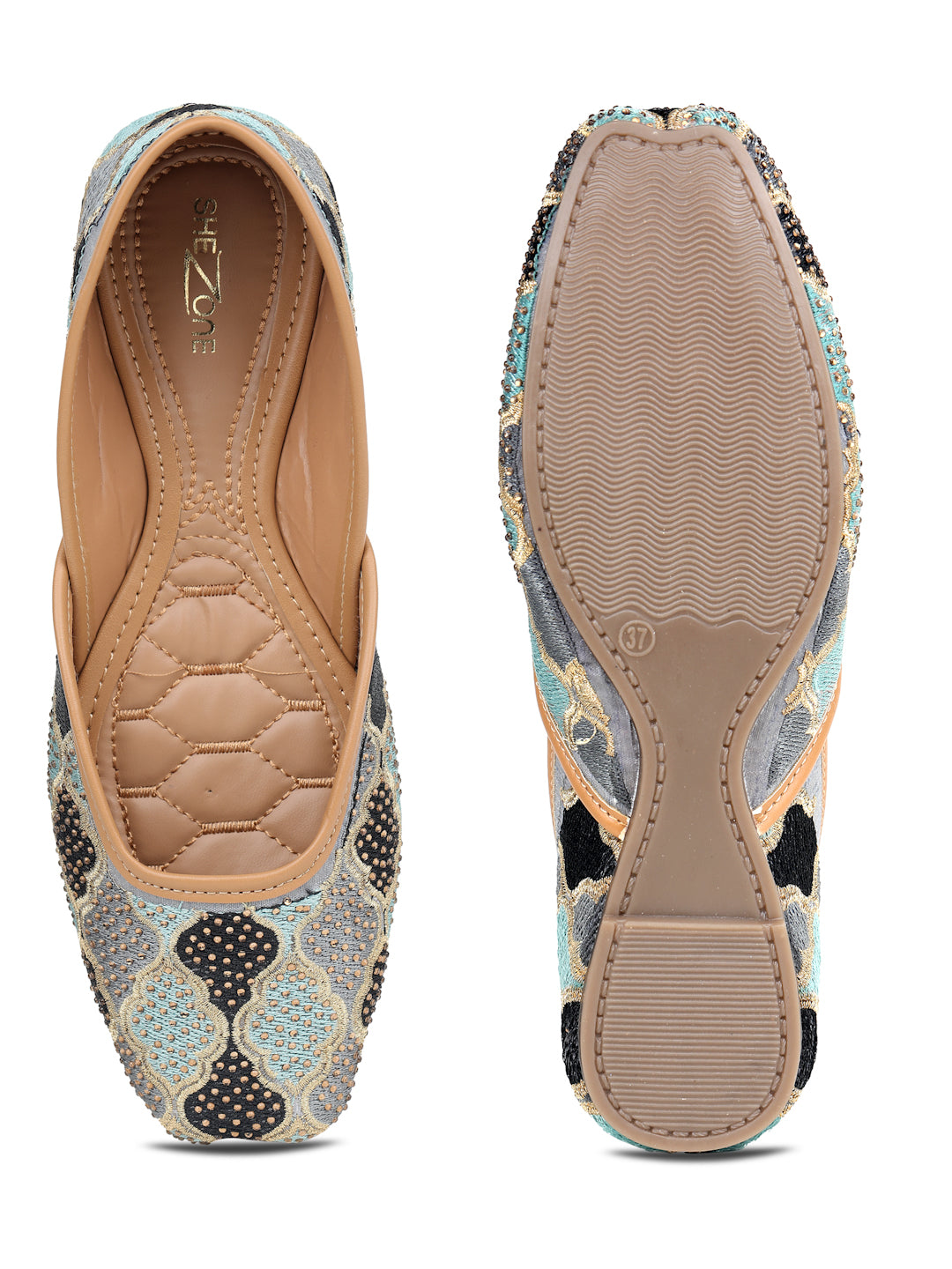 Shezone Grey Women Flats