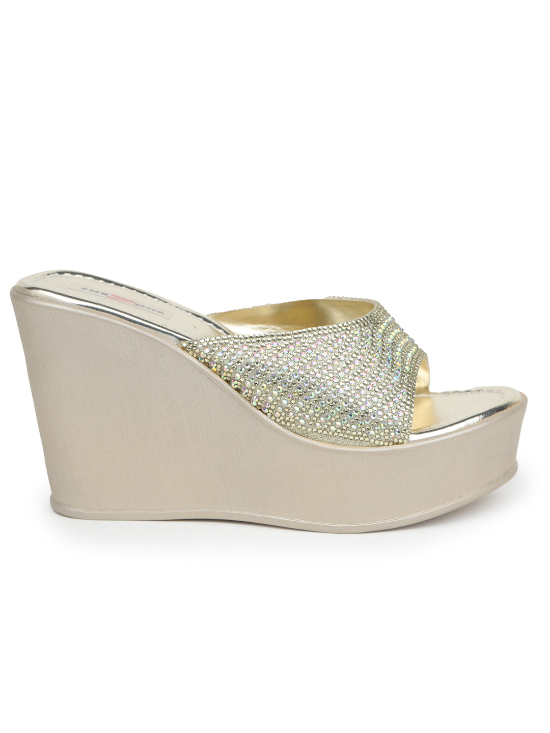 Shezone Golden Women Heels