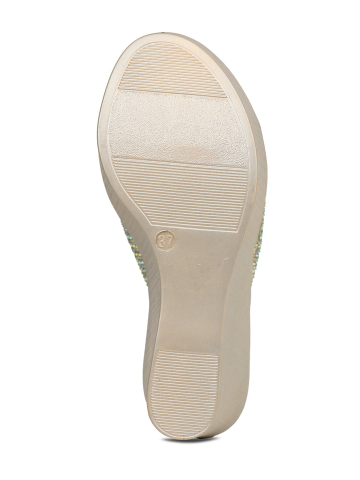 Shezone Golden Women Heels