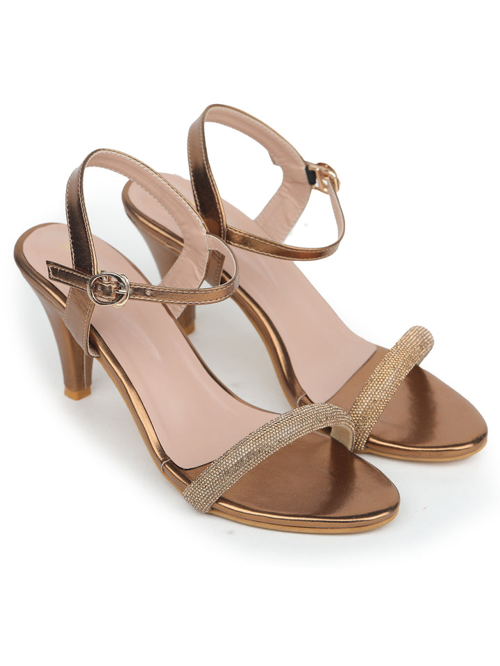 Shezone Copper Women Heels
