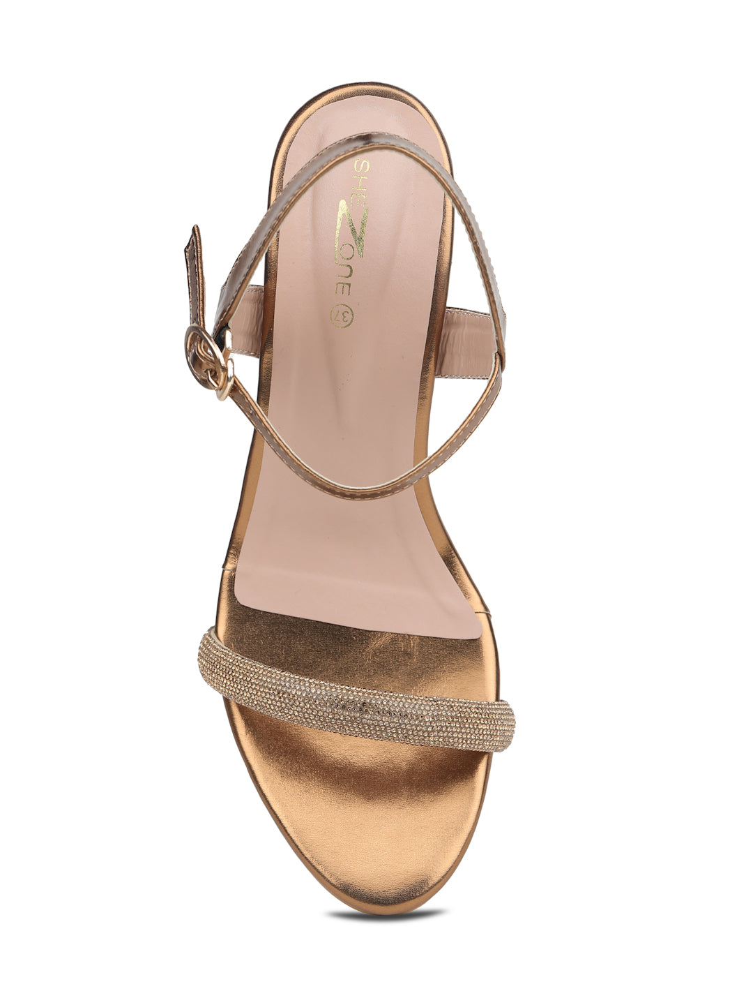 Shezone Copper Women Heels
