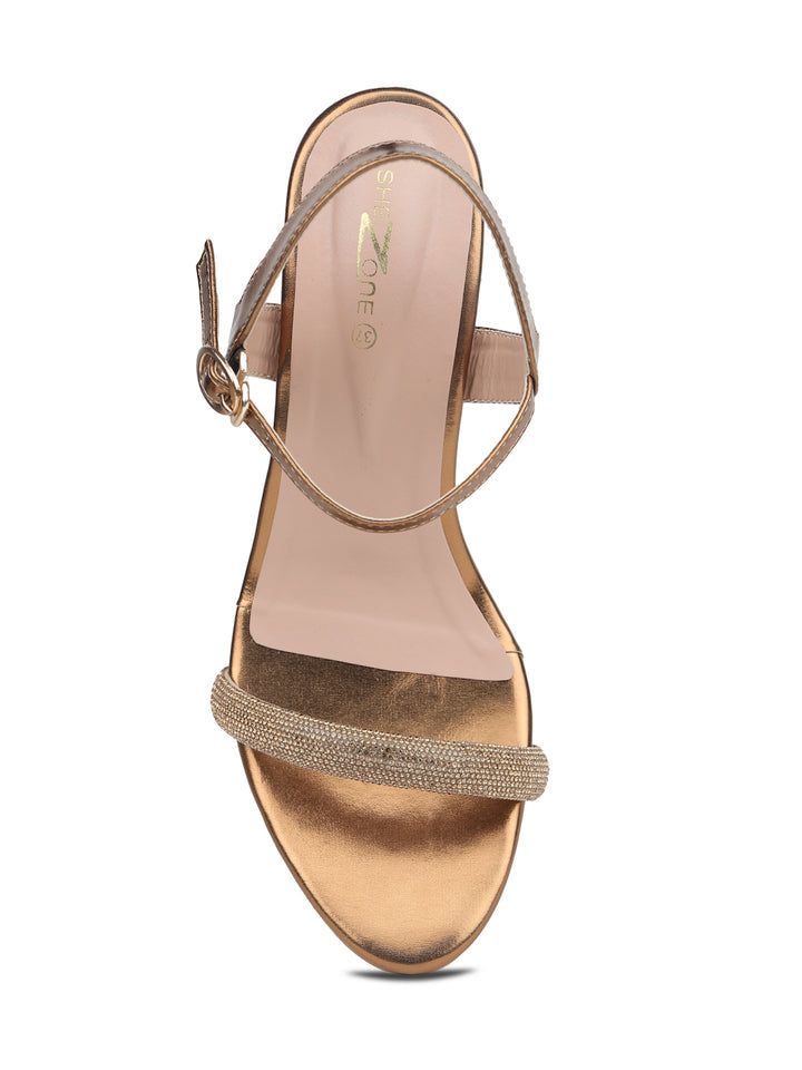 Shezone Copper Women Heels