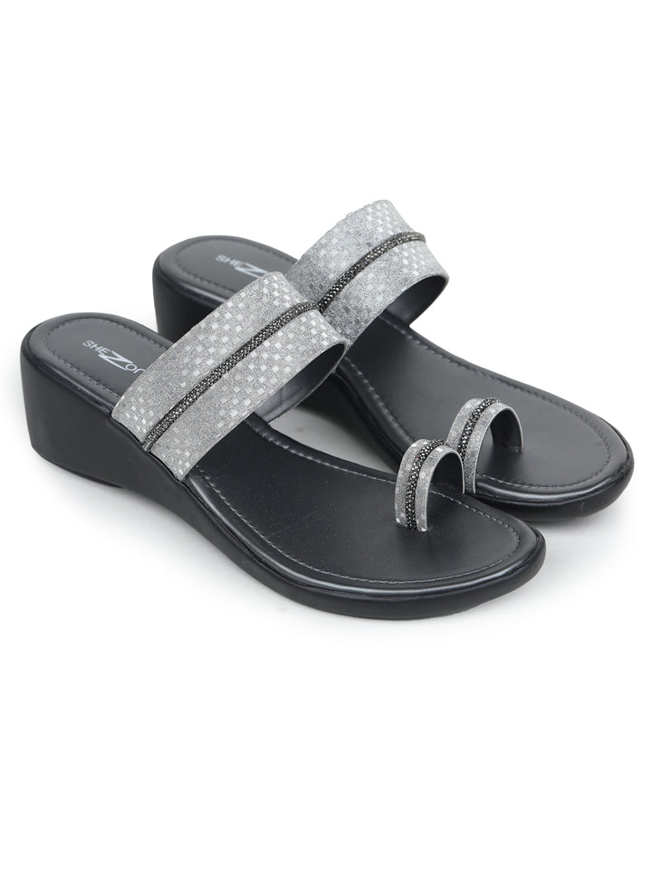 Shezone Grey Women Heels