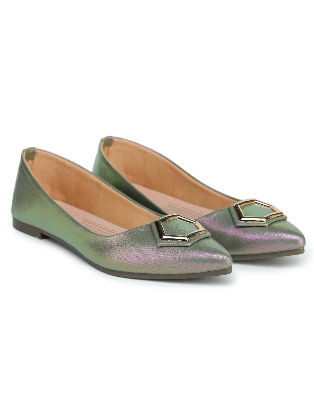 Shezone Green Women Flats