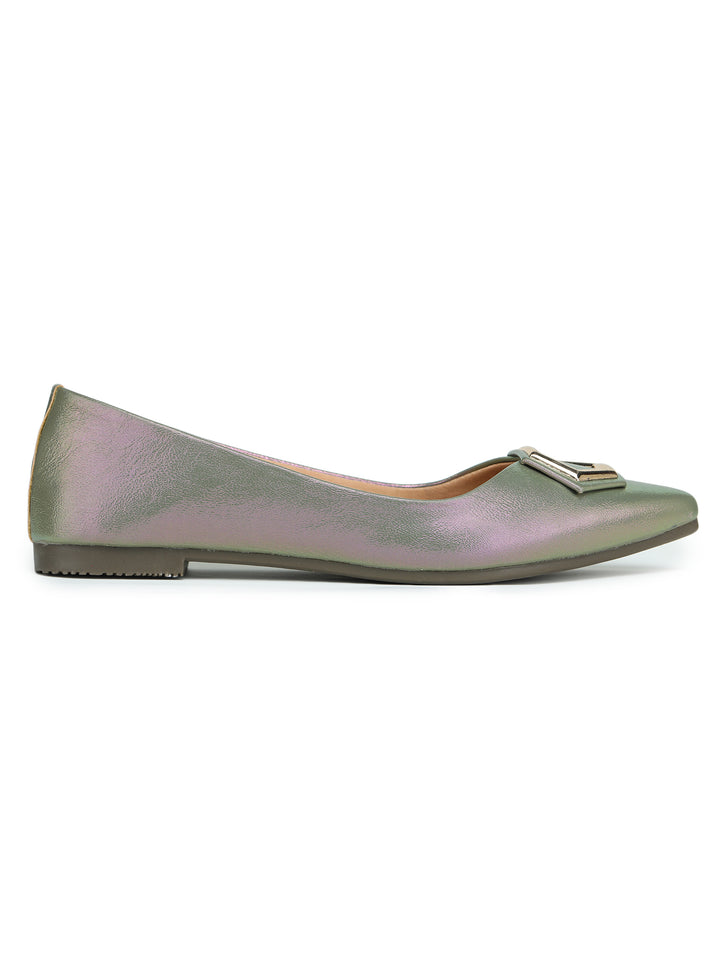 Shezone Green Women Flats