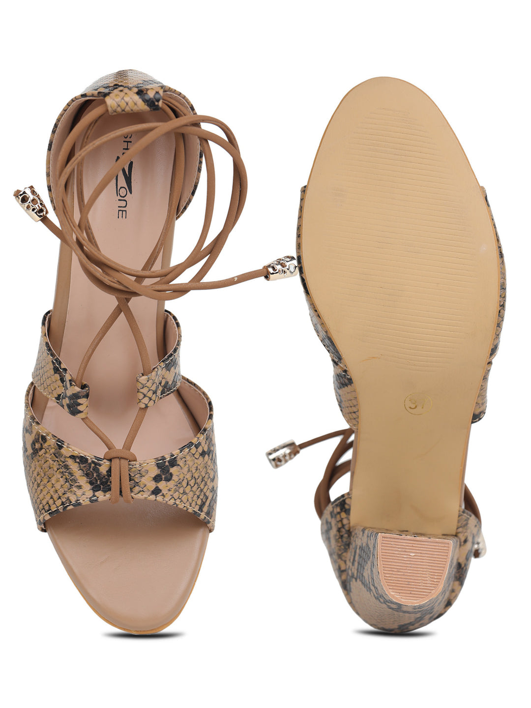 Shezone Tan Women Heels