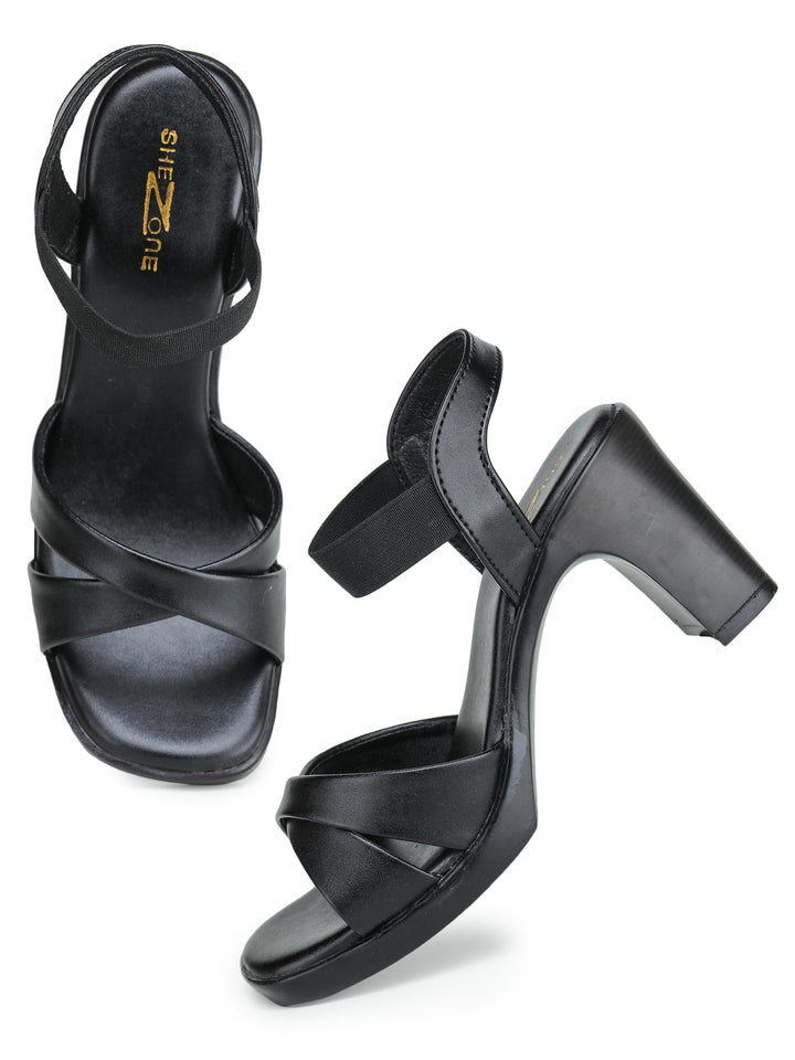 Shezone Black Women Heels
