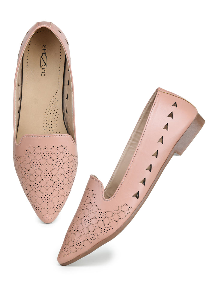 Shezone Peach Women Flats