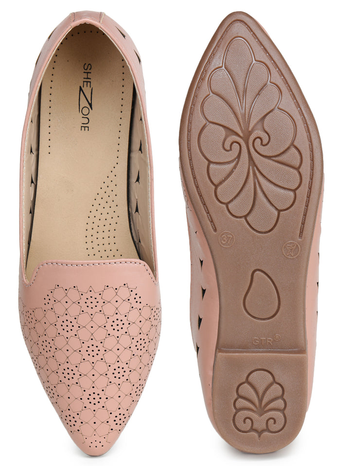 Shezone Peach Women Flats