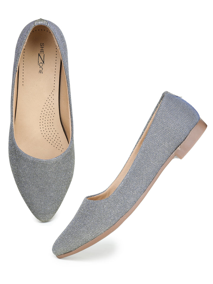 Shezone Grey Women Flats