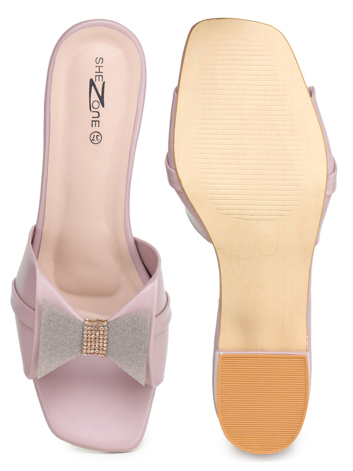Shezone  Peach Women Heels