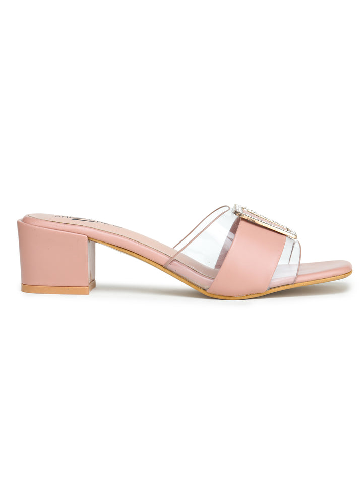 Shezone  Peach Women Heels