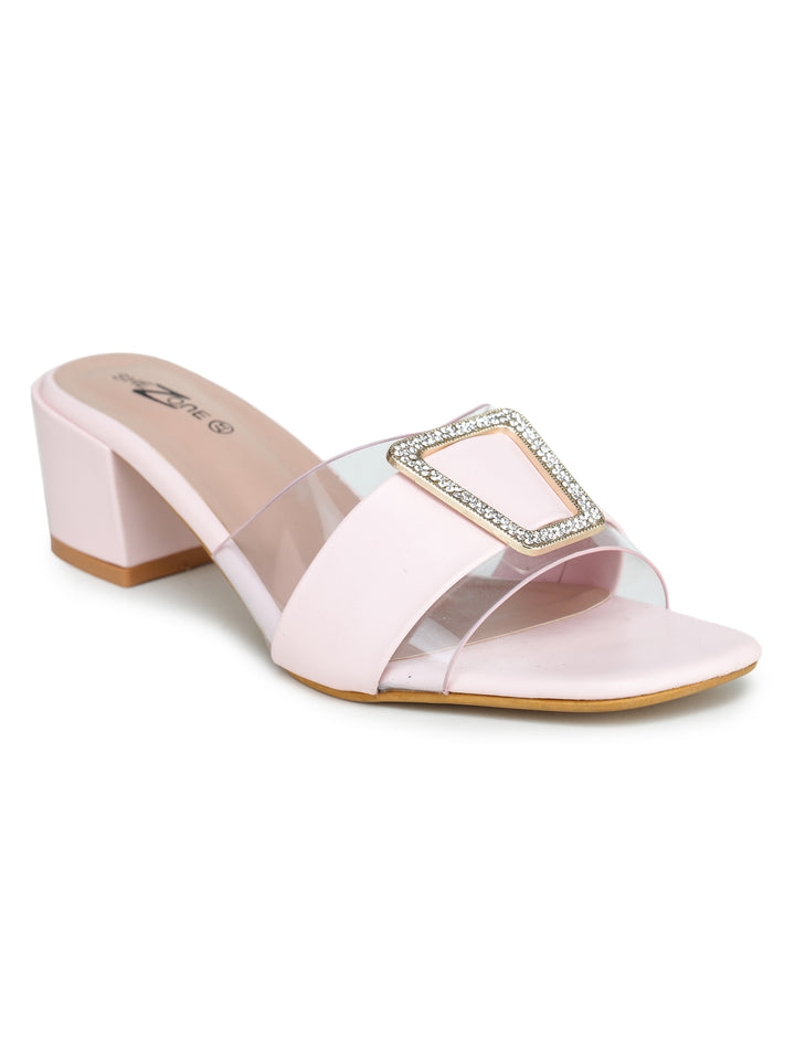Shezone  Pink Women Heels