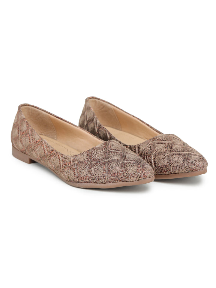 Shezone Beige Women Flats
