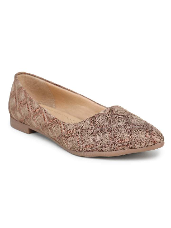 Shezone Beige Women Flats