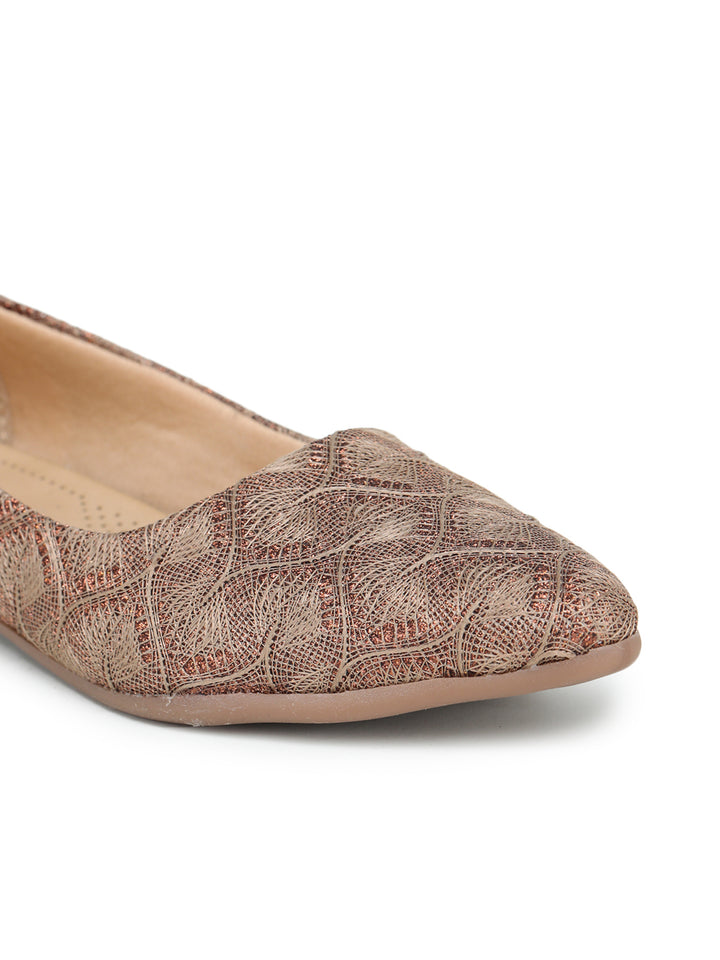 Shezone Beige Women Flats
