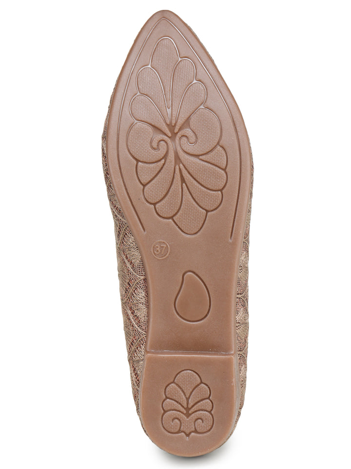 Shezone Beige Women Flats