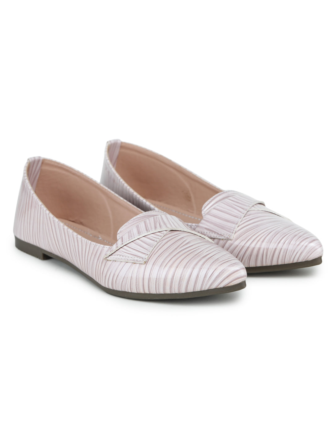 Shezone Cream Women Flats