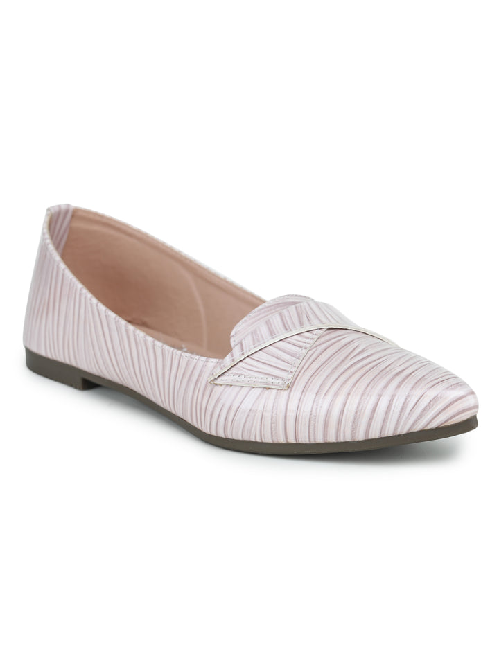 Shezone Cream Women Flats