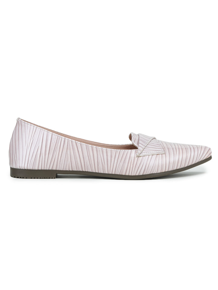 Shezone Cream Women Flats