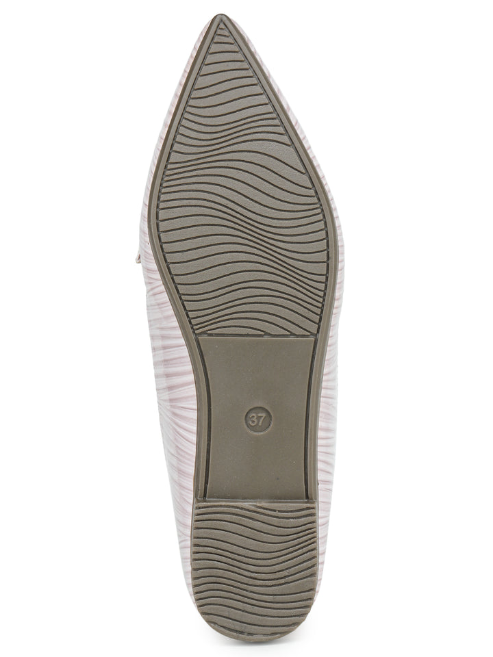 Shezone Cream Women Flats