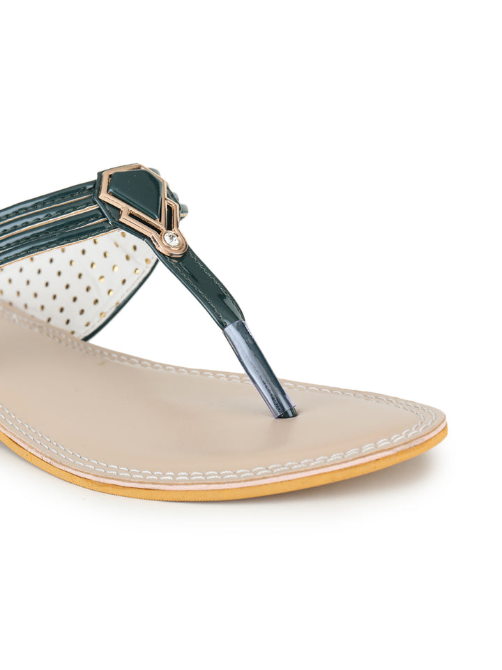 Shezone Green Women Flats
