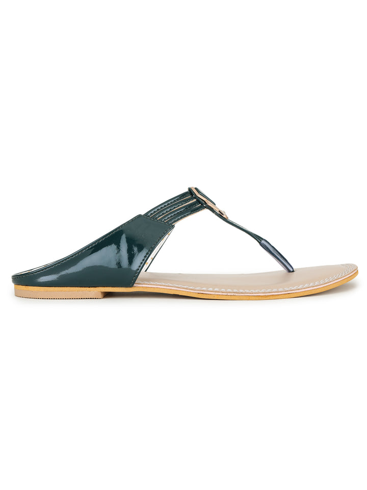 Shezone Green Women Flats