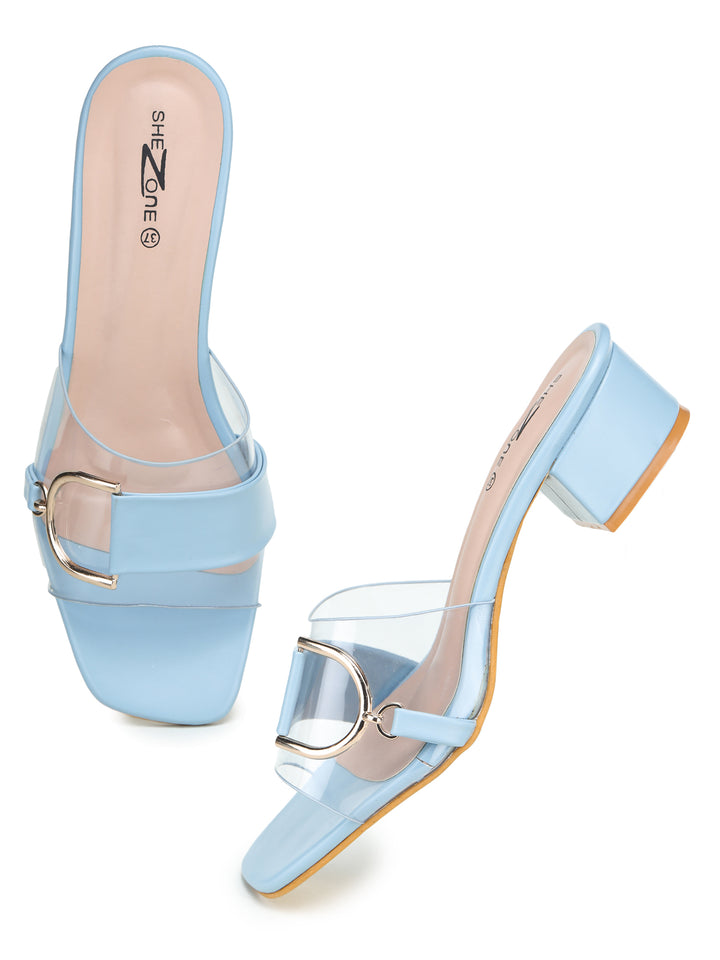 Shezone  Blue Women Heels