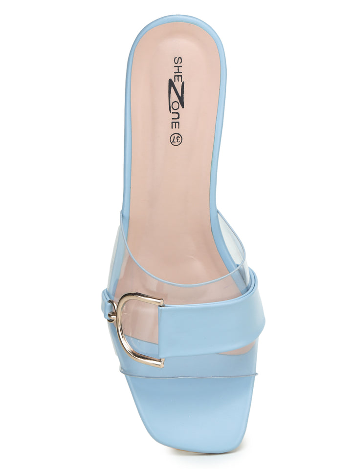 Shezone  Blue Women Heels