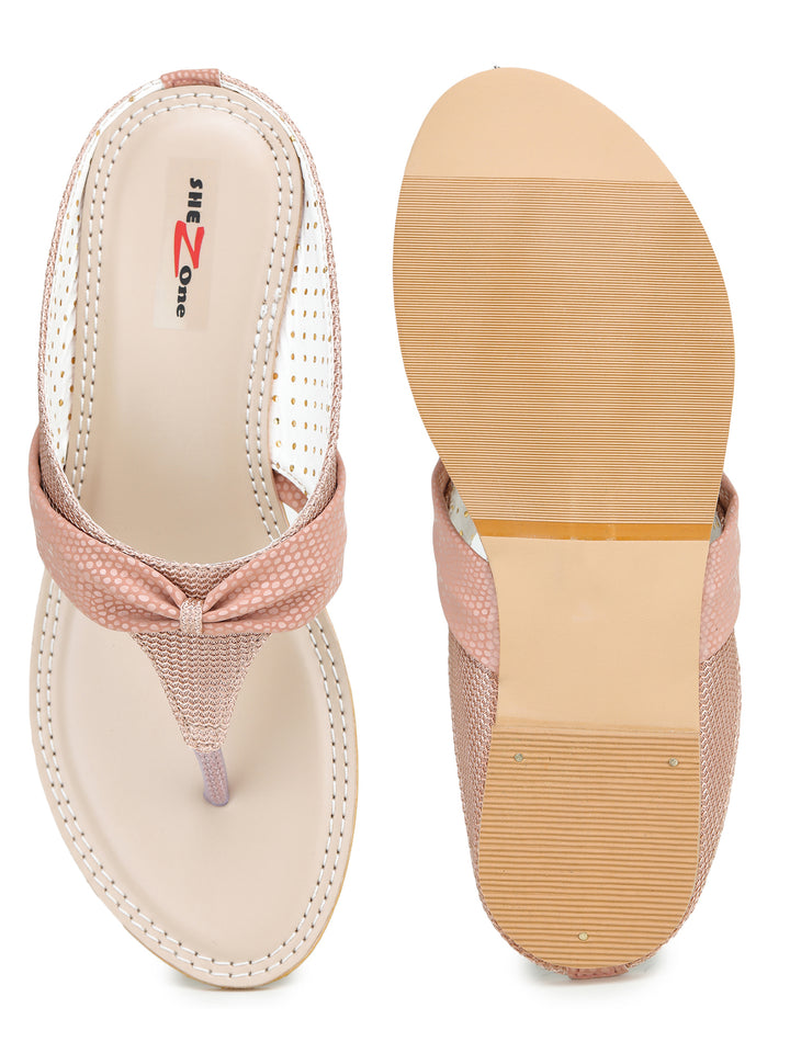 Shezone Peach Women Flats