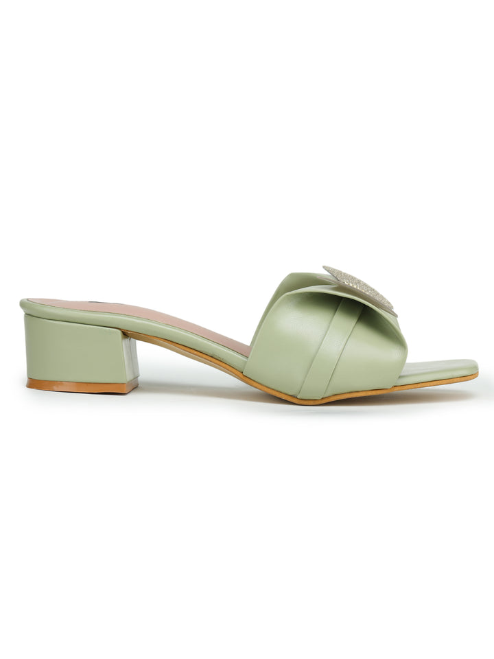 Shezone  Green Women Heels