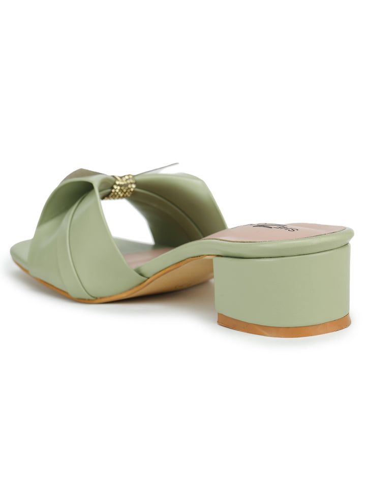 Shezone  Green Women Heels