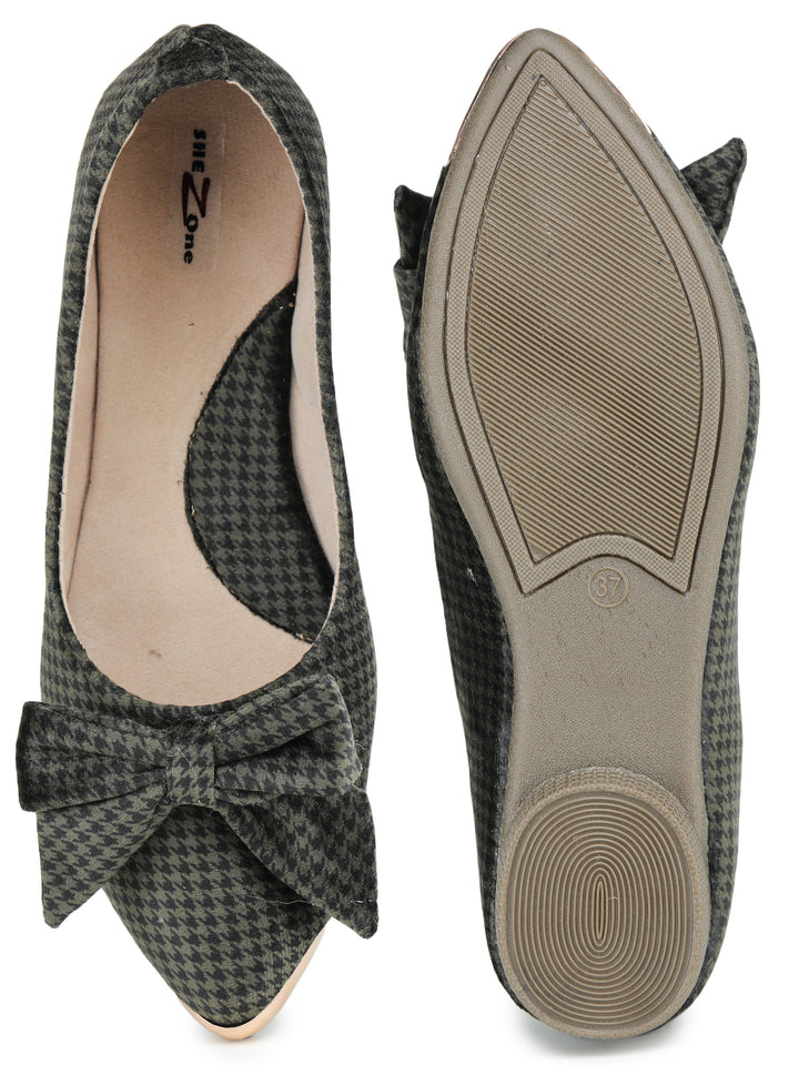 Shezone Green Women Flats