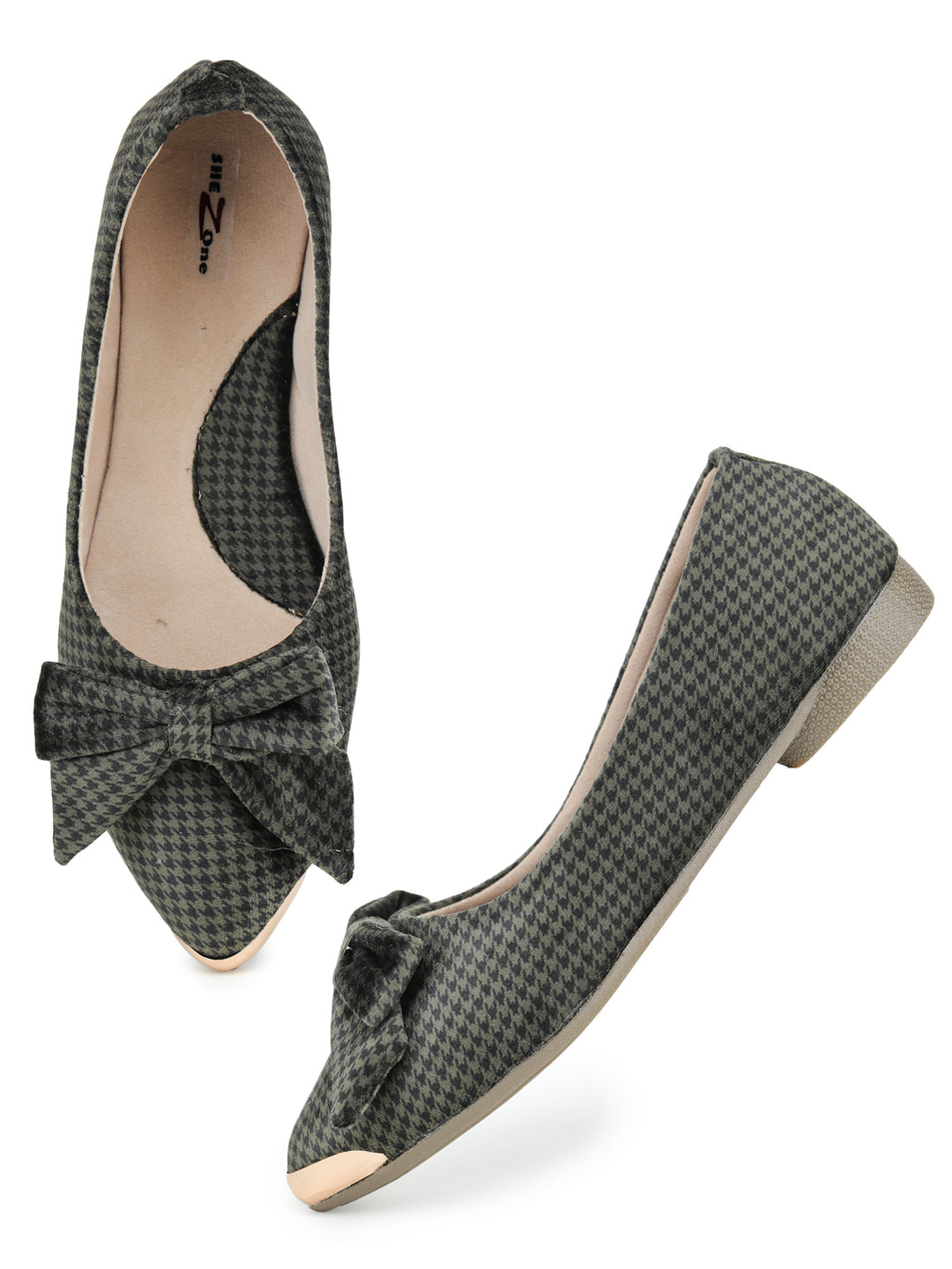 Shezone Green Women Flats
