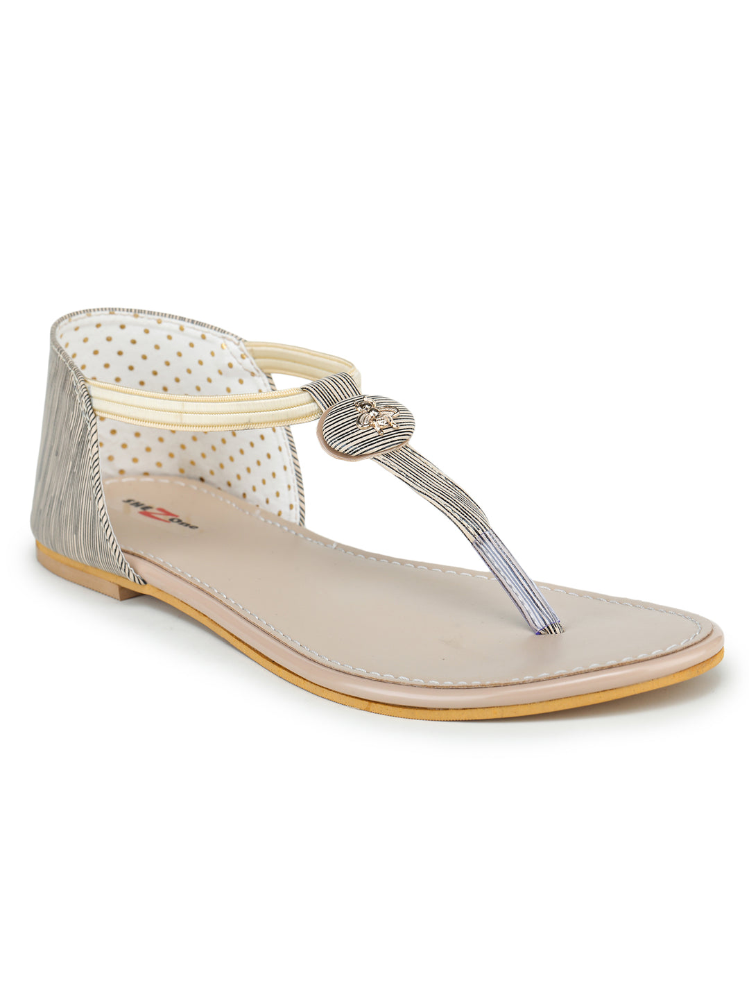 Shezone Cream Women Flats