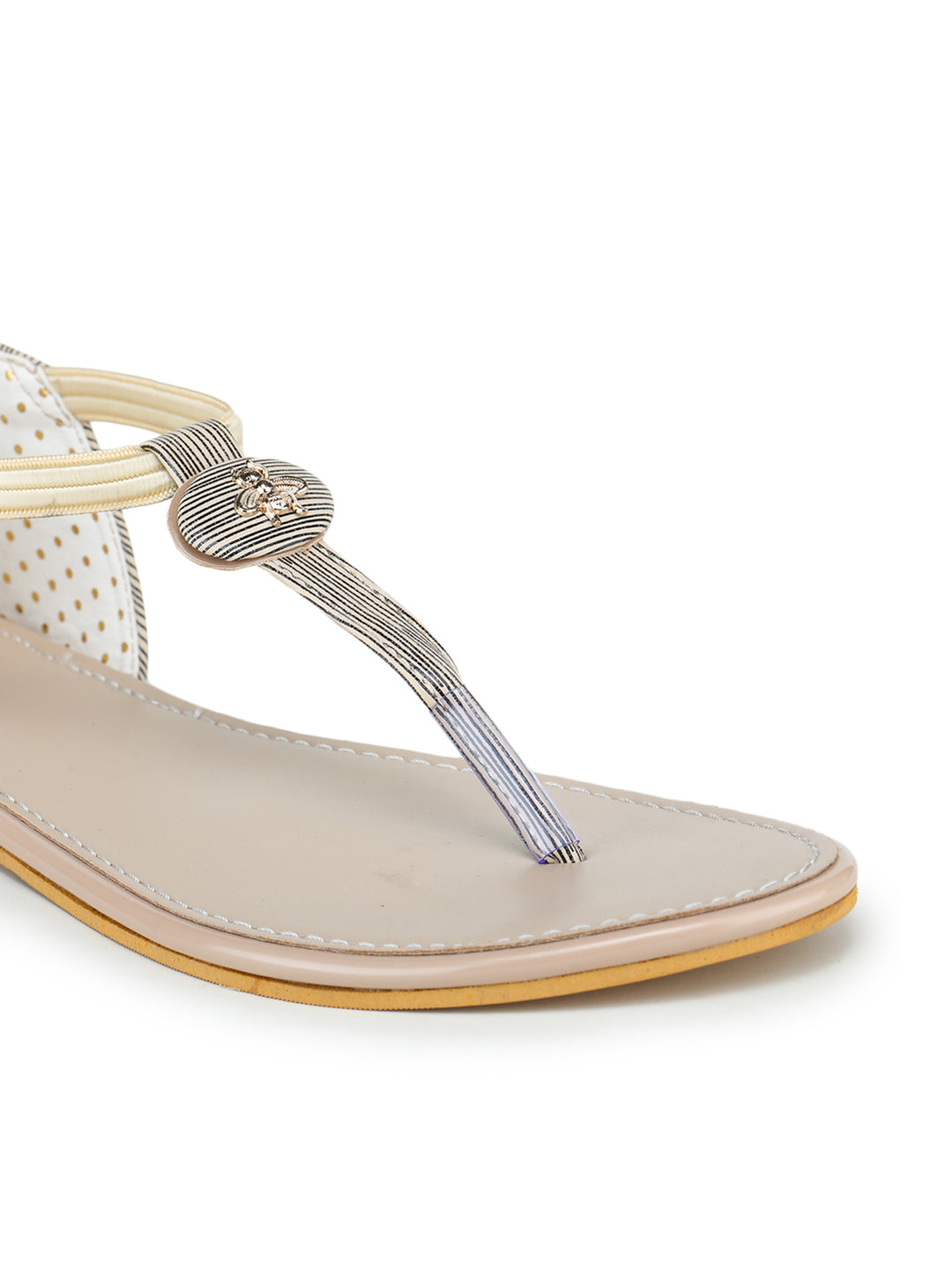 Shezone Cream Women Flats