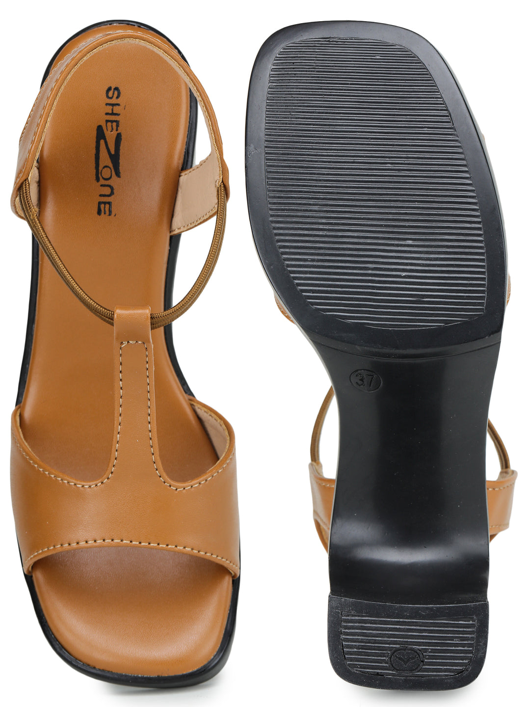 Shezone Camel  Women Heels