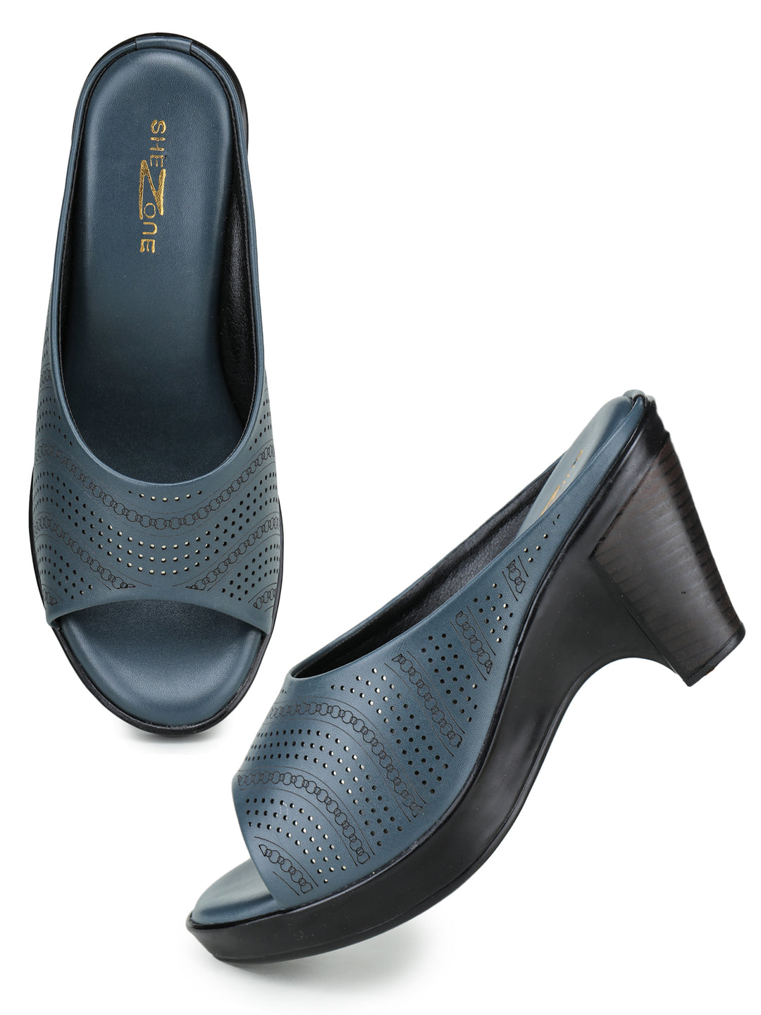 Shezone Blue Women Heels