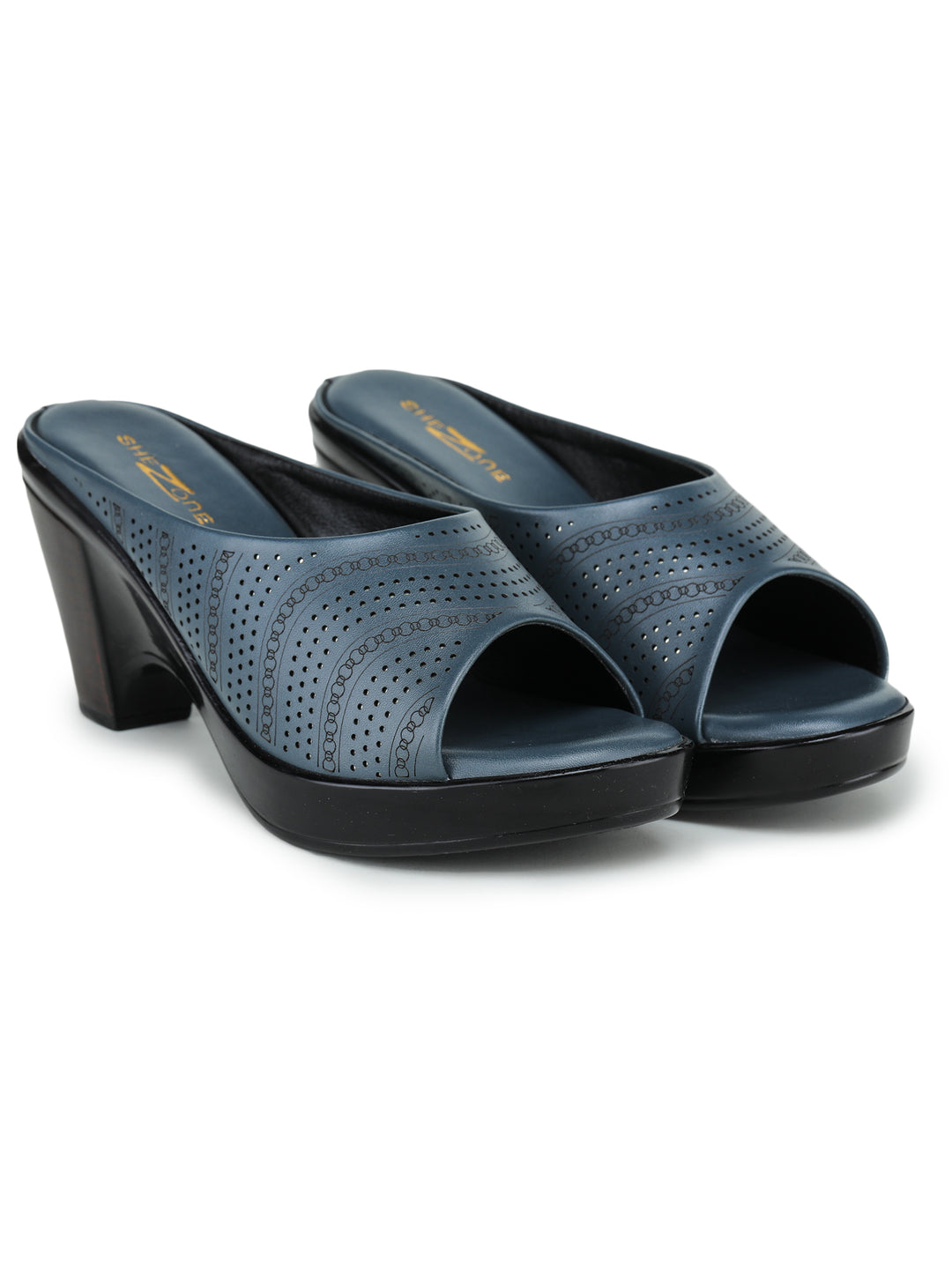 Shezone Blue Women Heels