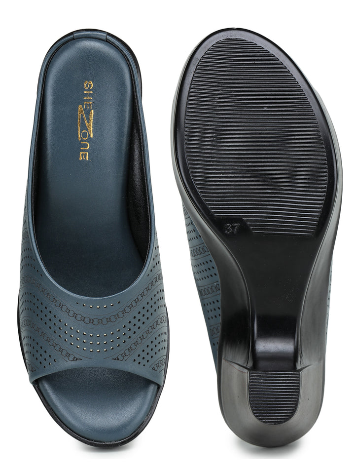 Shezone Blue Women Heels